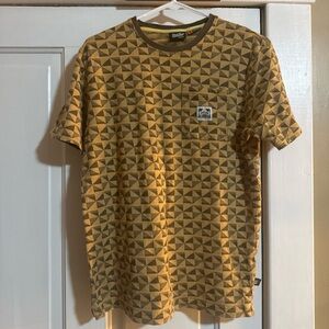 Howler Brothers Tan and Brown Triangle Tee